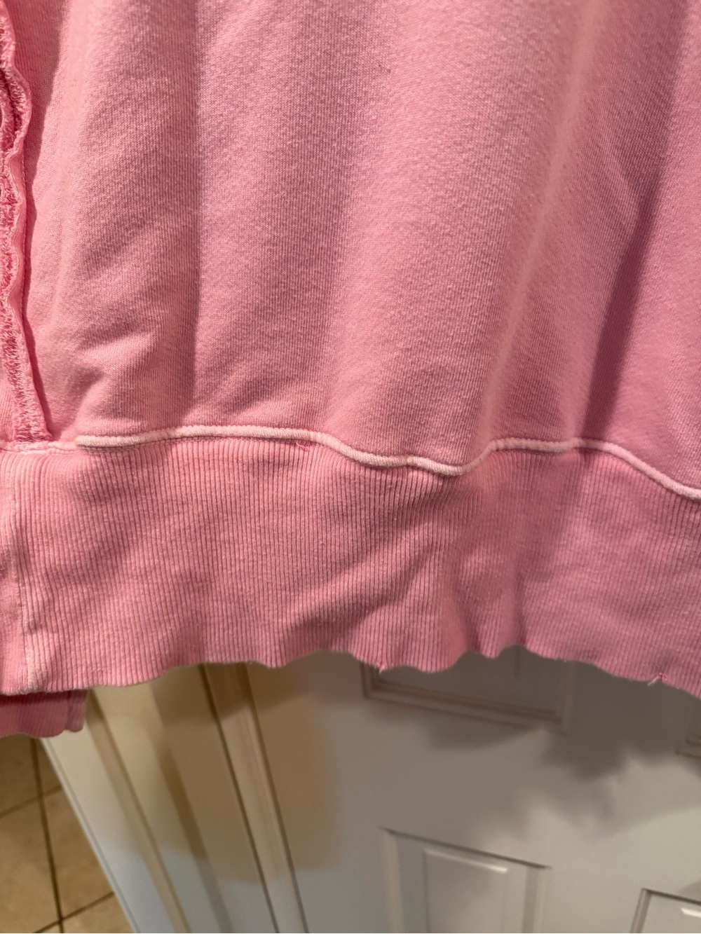 We The Free Free People Pink Oversized Camden Sweatshirt Small - Picture 9 of 12